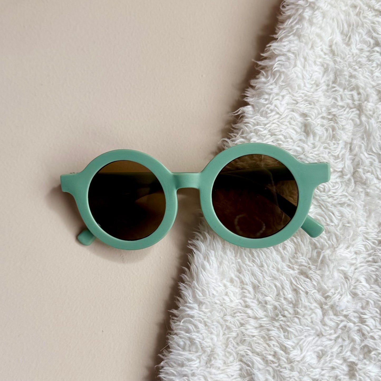 Zonnebril rond - lichtgroen