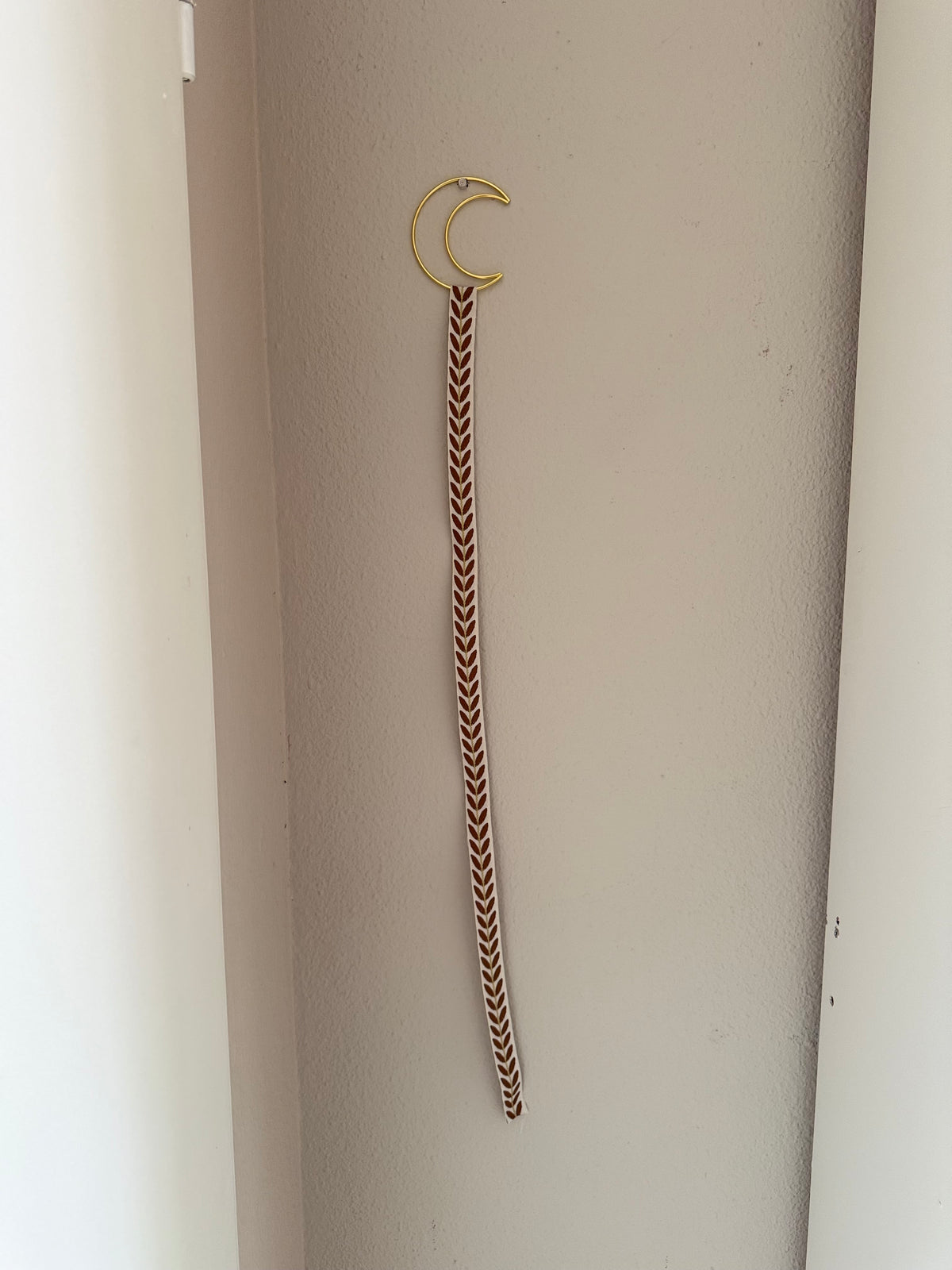 Haarclip organizer maan bruin
