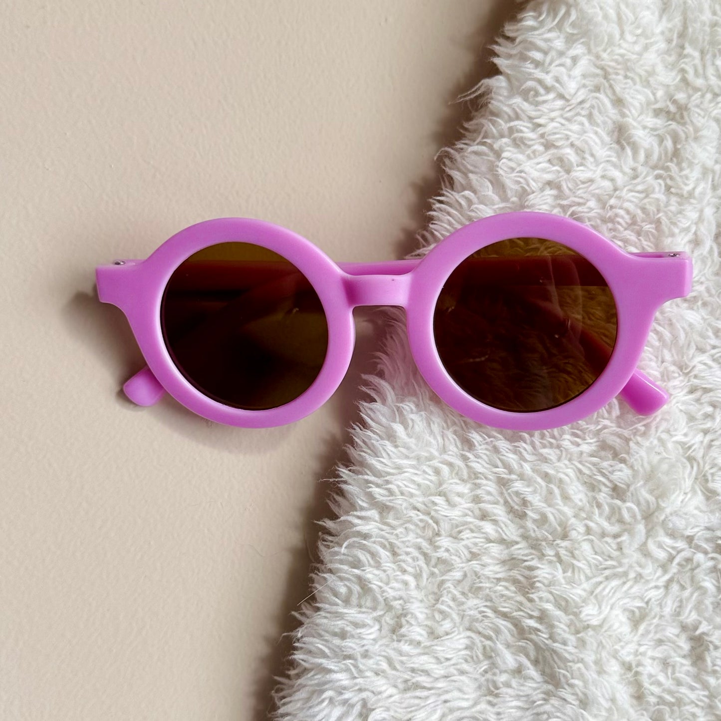 Zonnebril rond - fel lila