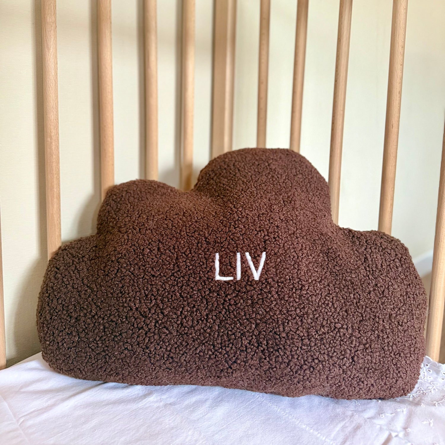 Wolken kussen met naam