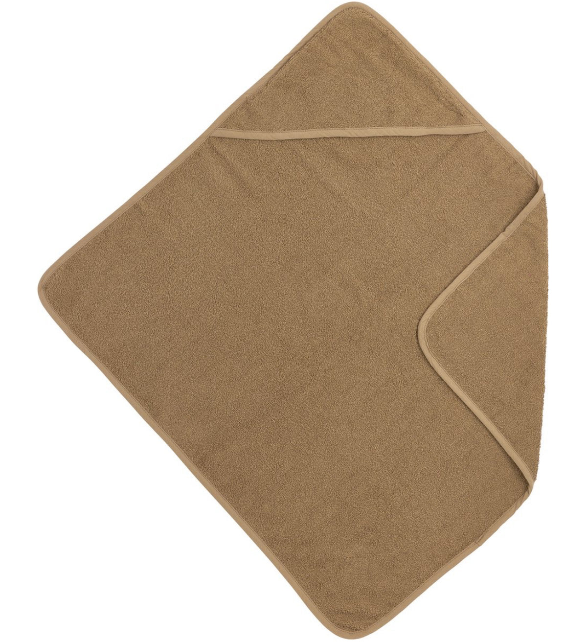 Badcape met naam - toffee
