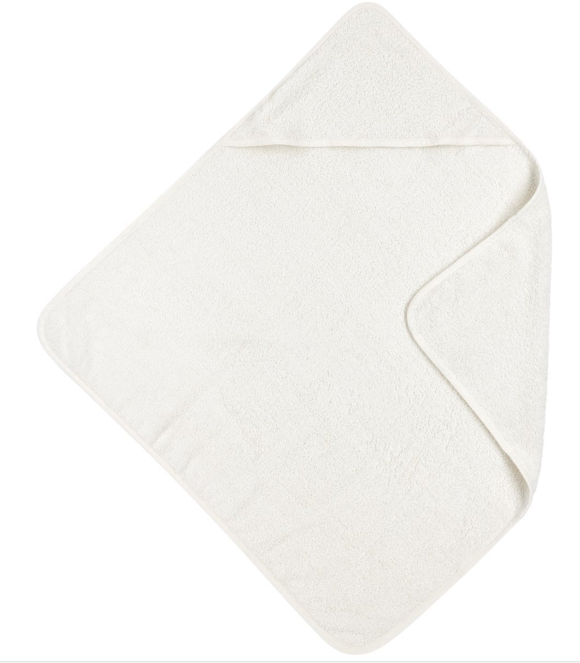 Badcape met naam - wit
