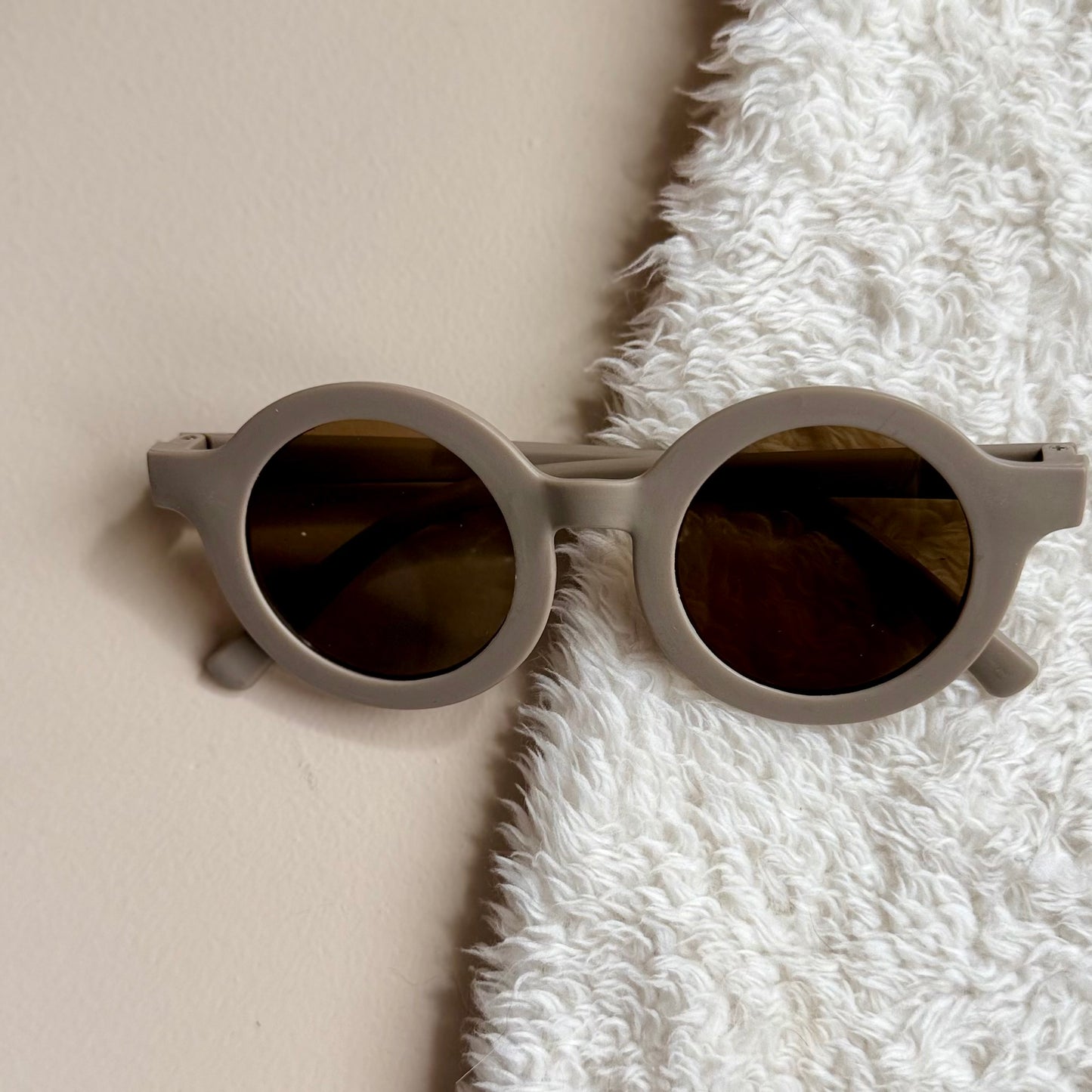 Zonnebril rond - taupe