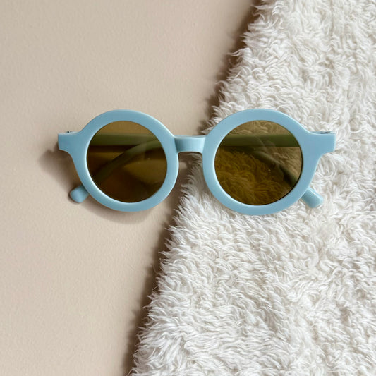 Zonnebril rond - lichtblauw