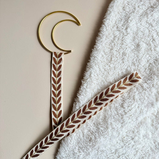 Haarclip organizer maan bruin