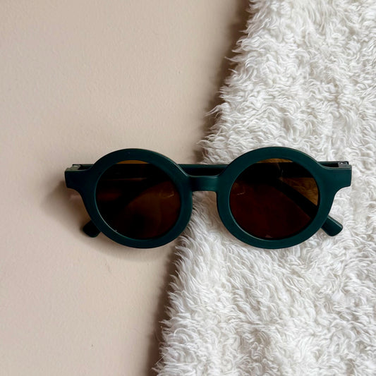 Zonnebril rond - donkergroen