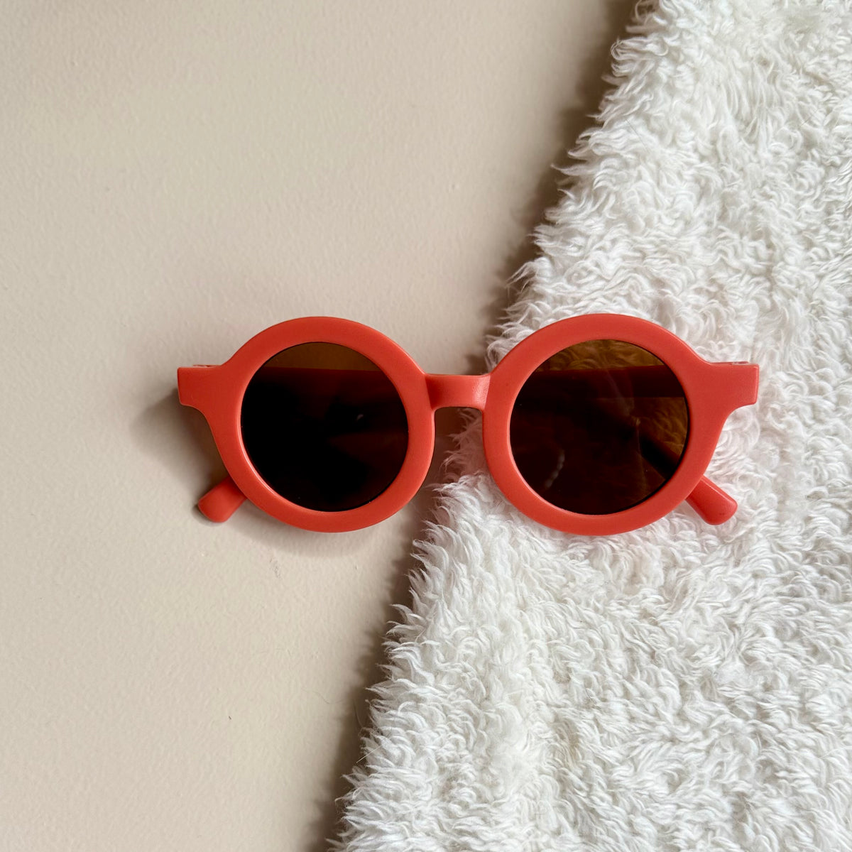 Zonnebril rond - rood