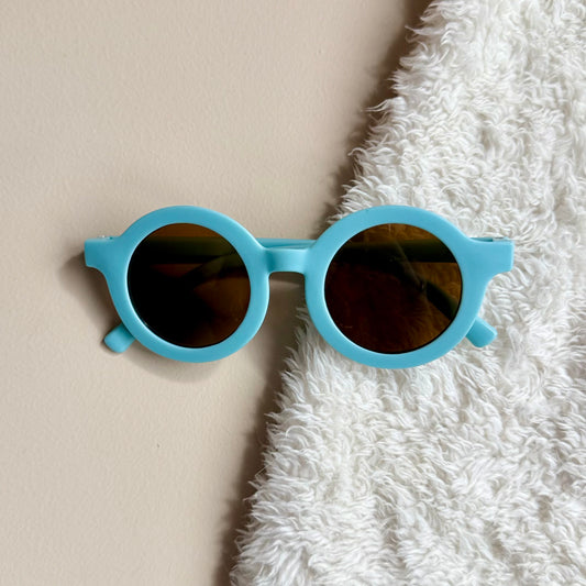 Zonnebril rond - blauw