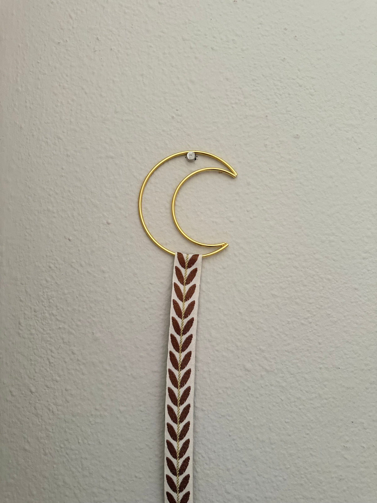 Haarclip organizer maan bruin