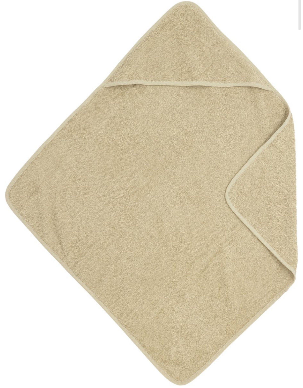 Badcape met naam - zand