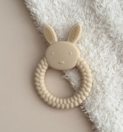 Snufie bijtring konijn - beige