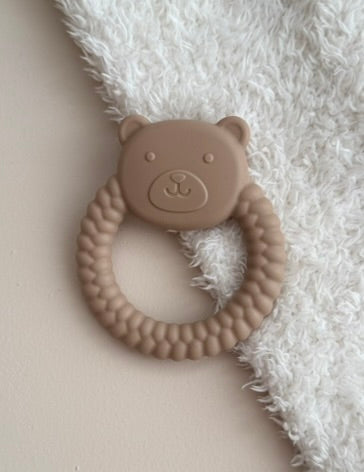 Snufie bijtring beer - beige