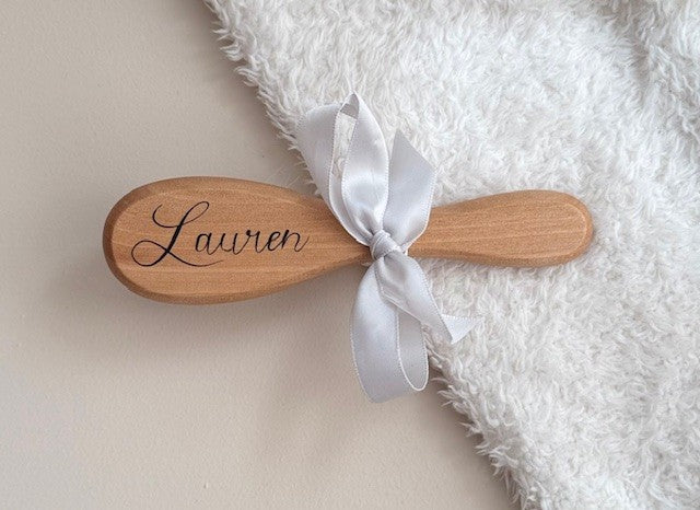 Baby haar borstel met naam