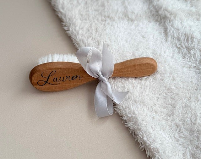 Baby haar borstel met naam